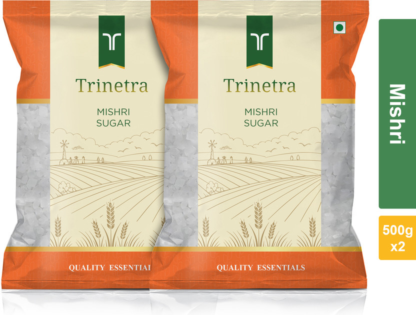 Trinetra Mishri Sugar- 500g Each (Pack of 2) 1000g Sugar Diamond(1000 g, Pack of 2)