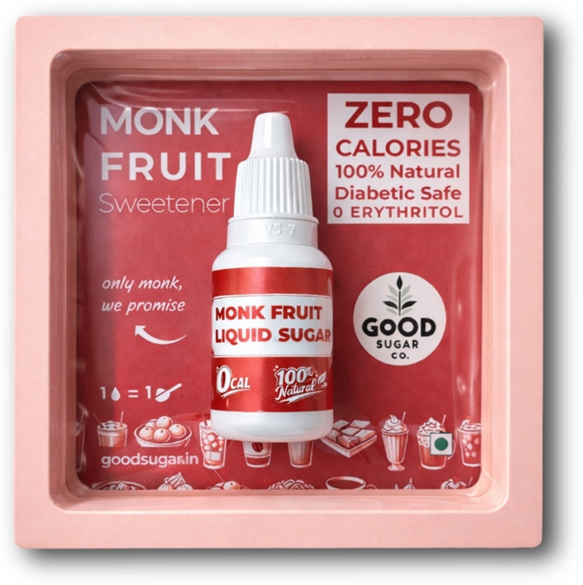 GOOD SUGAR CO. Monk Fruit Sugar Liquid Drops Natural Zero-Calorie Sugar Substitute Sugar(10 ml)