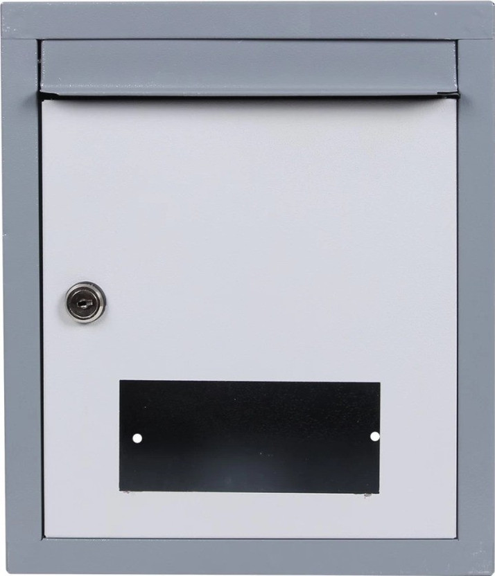 Spylock Double HeavyMail box Suggestion box Donation box Letter box Wall Moutable Grey Wall Mounted Mailbox(Grey)