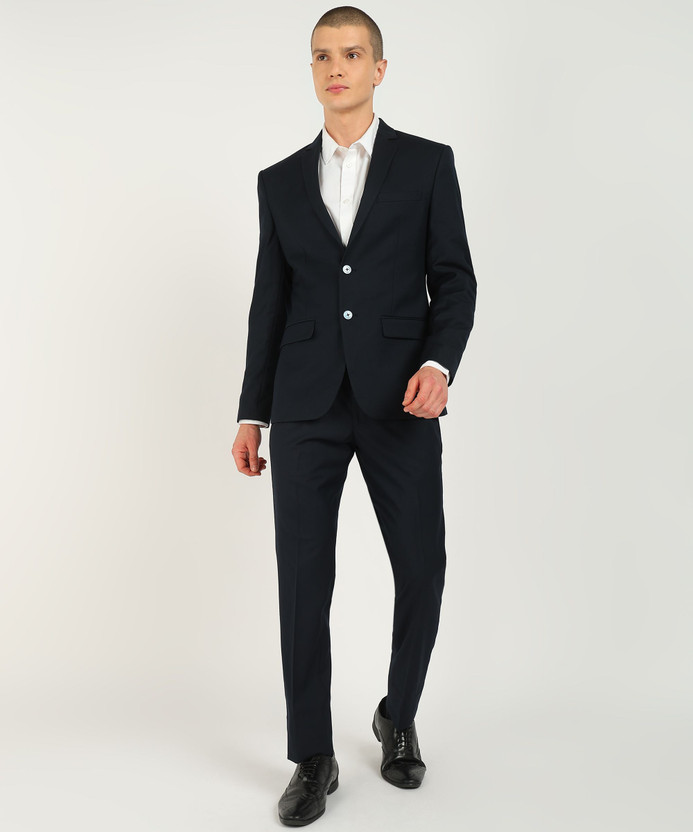 PARK PARK AVENUE 2 Piece Suit Solid Men Suit - Flipkart Deal