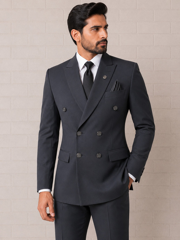 STYL LITE FASHION 2 pcs suite Solid Men Suit