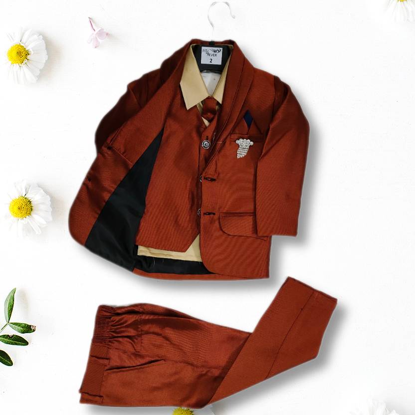 Fashion Attic COAT PANT Solid Boys Suit Buy Fashion Attic COAT PANT Solid Boys Suit Online at