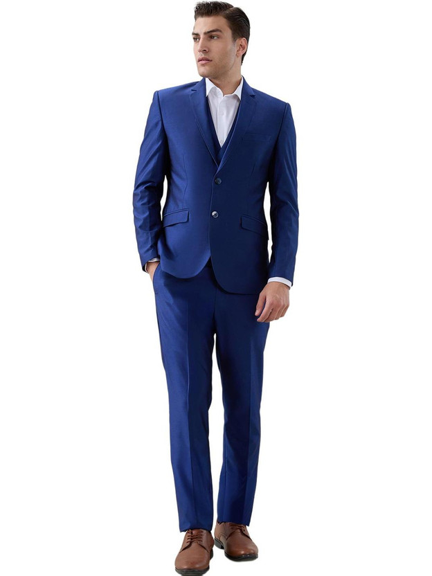 PARK PARK AVENUE 3 Piece Suit Solid Men Suit - Flipkart Deal