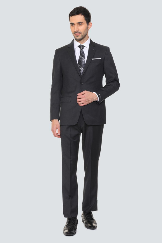 LOUIS PHILIPPE 2 Piece Solid Men Suit