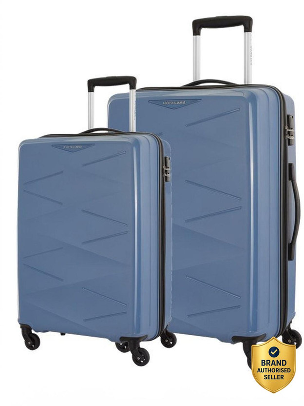 Kamiliant by American Tourister (Small 55 Cm | Medium 68 Cm)Combination Lock-Triprism Cabin & Check-in Set 4 Wheels - 26 inches
