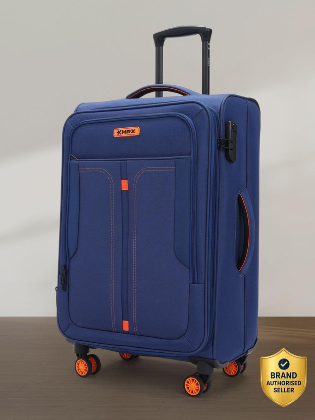 HRX Overdrive Spinner Expandable  Check-in Suitcase 4 Wheels - 26 inch