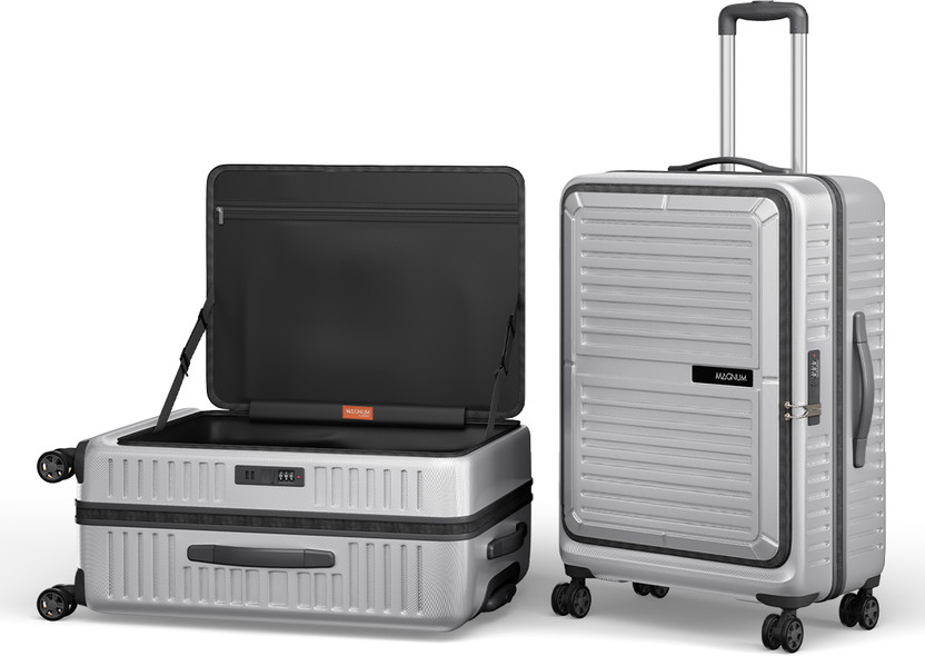 Safari THERON 66 4W SILVER Check-in Suitcase 8 Wheels - 25 Inches