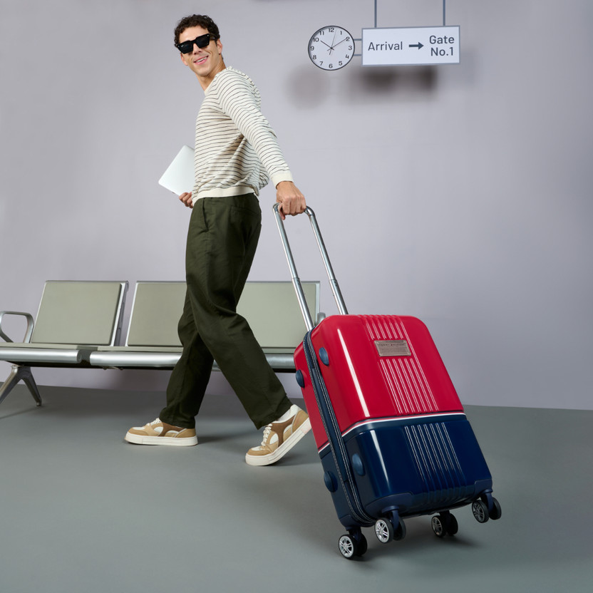 TOMMY HILFIGER Twins Pro Cabin Suitcase 8 Wheels - 23 inch