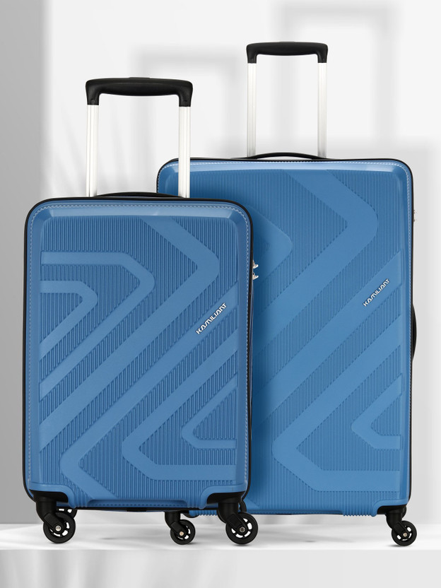 Kamiliant by American Tourister KAM KIZA SP2PCSET(55/68)-A.BLU Check-in Suitcase 4 Wheels - 26 inch