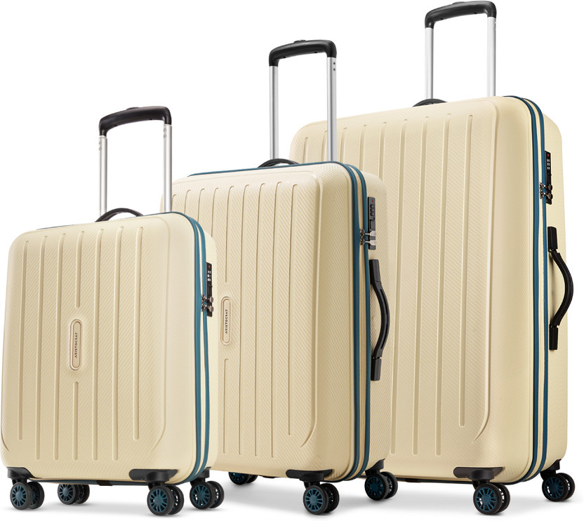 ARISTOCRAT Photon Max Hard Side Luggage | Trolley Bag With Flushed Combination Lock Cabin & Check-in Set 4 Wheels - 30 Inch