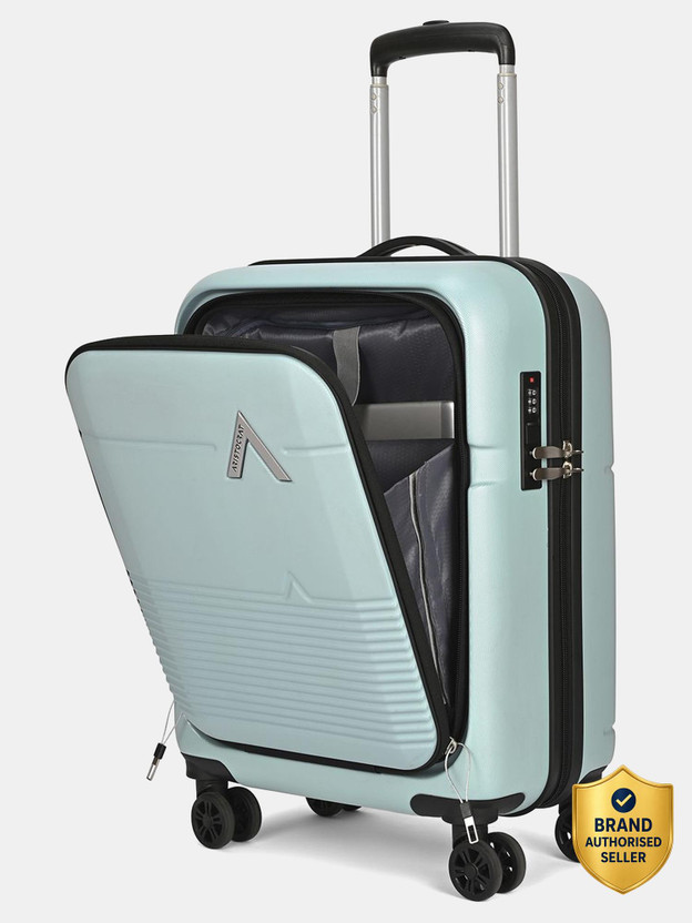 ARISTOCRAT Orbit Hard Side Laptop Compartment Trolley Bag With Combination Lock Cabin Suitcase 8 Wheels - 21 inch