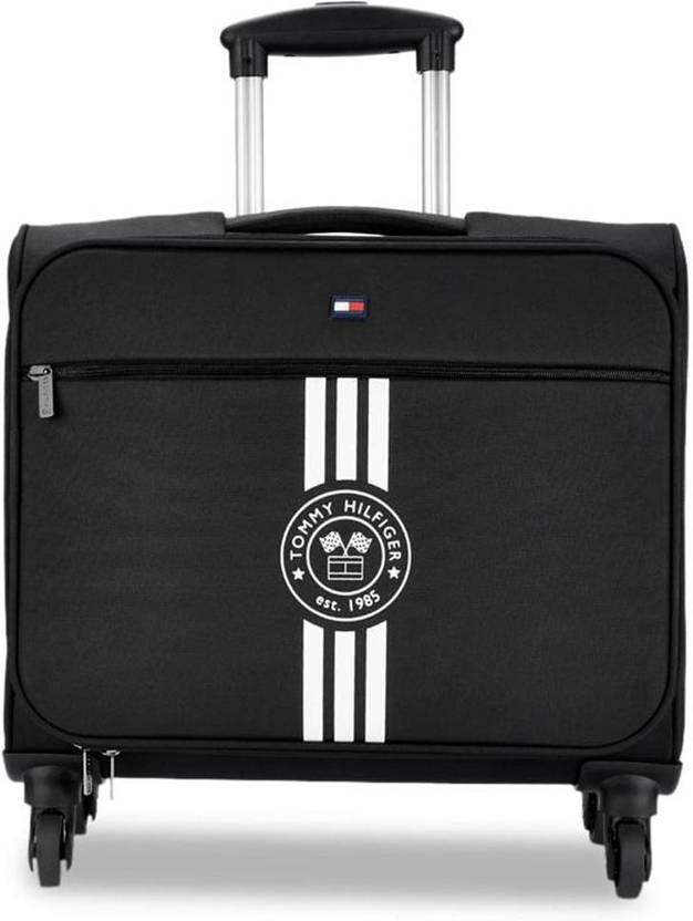 TOMMY HILFIGER Unisex Solid SoftSided Cabin Trolley Suitcase Cabin