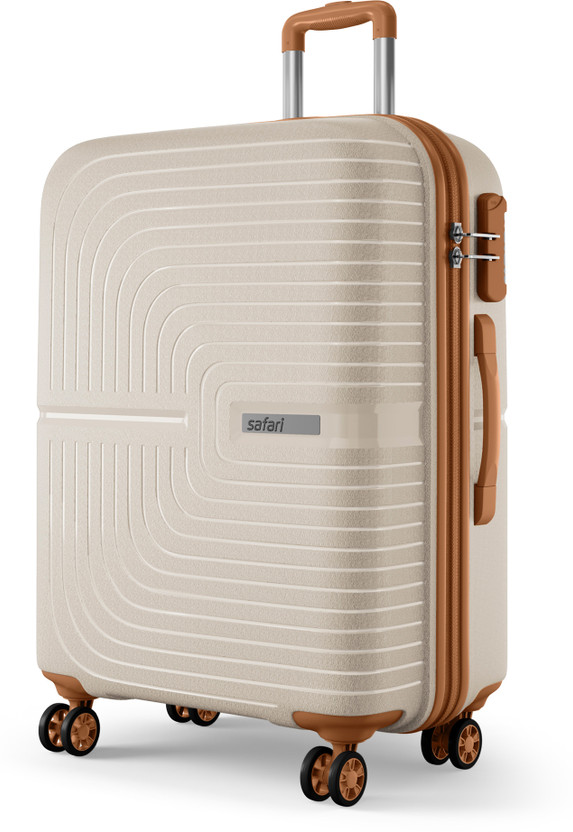 SAFARI Eclipse Neo 75 4W Luxury Beige Check-in Suitcase 8 Wheels - 30 Inches