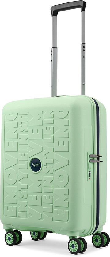 SKYBAGS SKYBAGS Play Hard Side Trolley Bag, Polypropylene Travel Luggage with Combination Lock Cabin Suitcase 8 Wheels - 22 Inch - Flipkart Deal