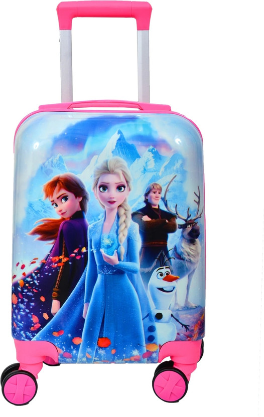Miss & Chief ABS Hard Shell Cartoon Print Kids Travel Trolley Bag With 360° spinner wheels Check-in Suitcase 4 Wheels - 24 inch