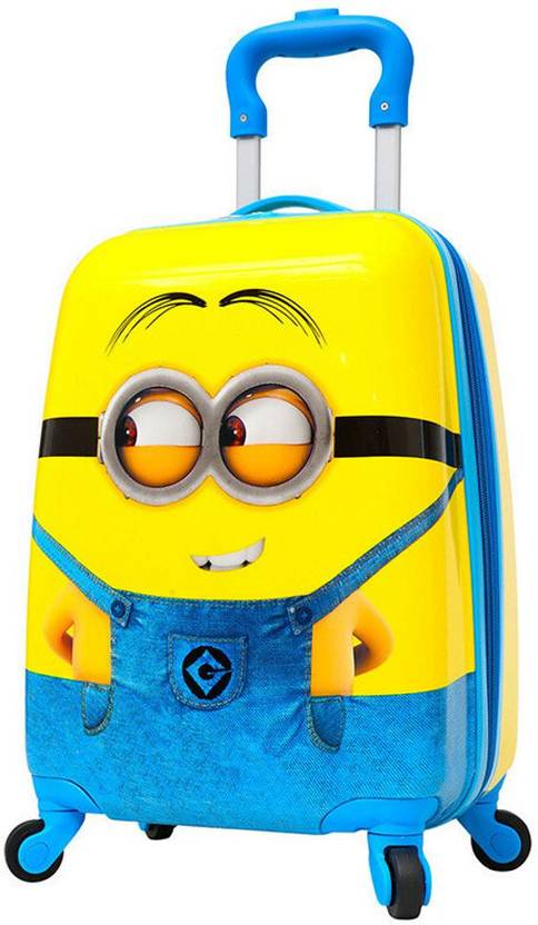 TOURTIER Small Cabin Suitcase (45 cm) – 18 Inch Kids cartoon printed suitcase Luggage Carry on Bag Hard Shell Travel Luggage Bag Trolley Rolling Luggage