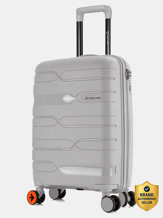 NASHER MILES Paris Polypropylene 20 inch Hard-Sided Spinner Trolley Bag for Travel & Business Cabin Suitcase 8 Wheels - 20 inch