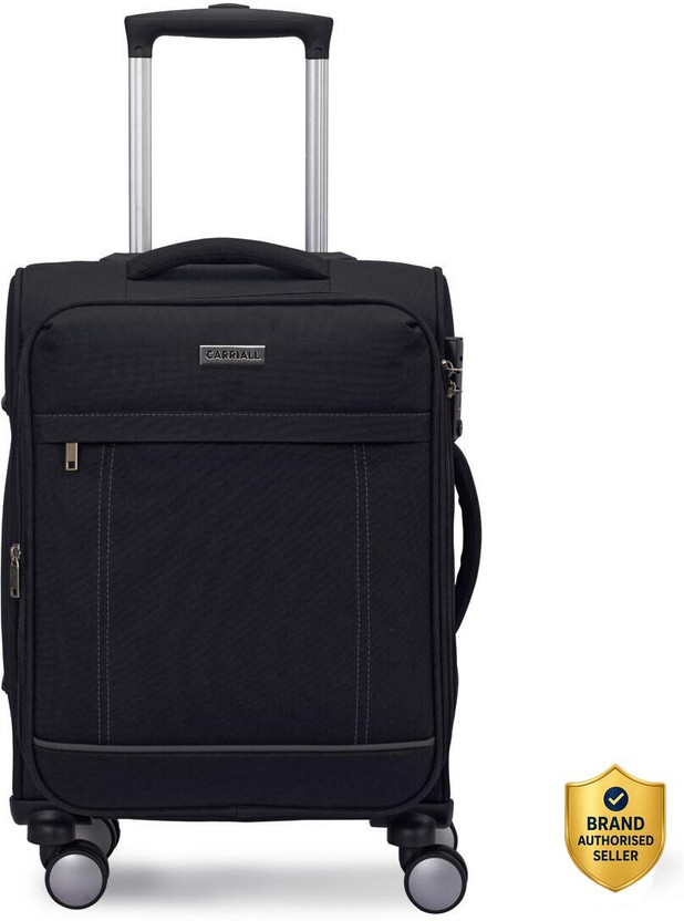 Carriall Carriall Eternal Black Cabin Luggage Expandable  Cabin Suitcase 4 Wheels - 20 inch - Flipkart Deal