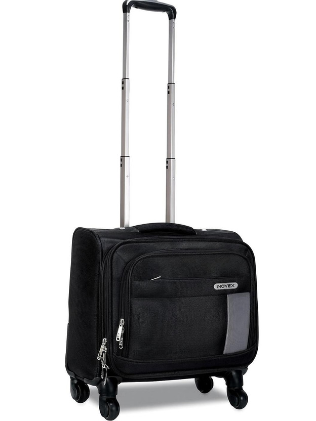 NOVEX Overnighter 24 L Trolley Laptop Backpack(Black)