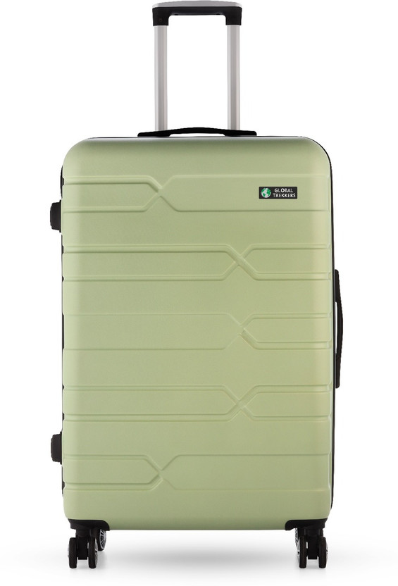 GLOBAL TREKKERS Lightweight Hard-Shell Travel Suitcase with Spinner Wheels and Handle 24inch Cabin Suitcase 8 Wheels - 24 inch
