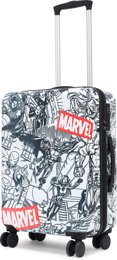 MARVEL Novex Original Avengers Hard Sided Polycarbonate Kids Trolley Bag 18" Cabin Suitcase 4 Wheels - 18 inch