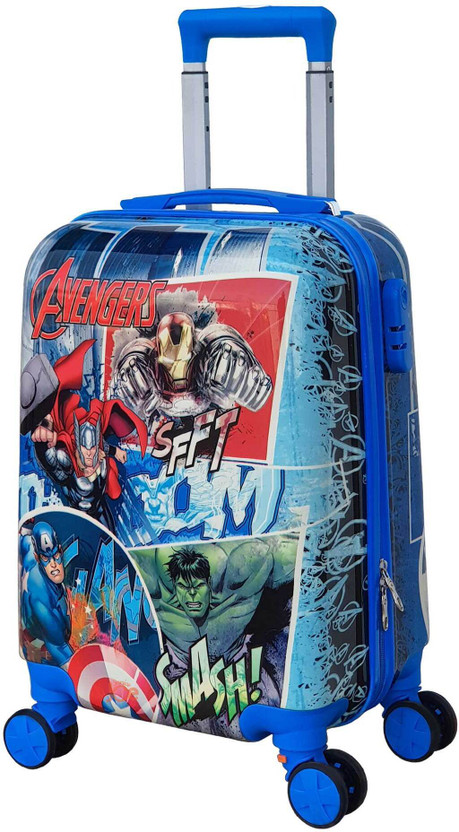 JUNIOR JOE Lightweight Kids Rolling Luggage With Hard Shell Carry On Travel Trolley Bag Cabin Suitcase 4 Wheels - 20 inch