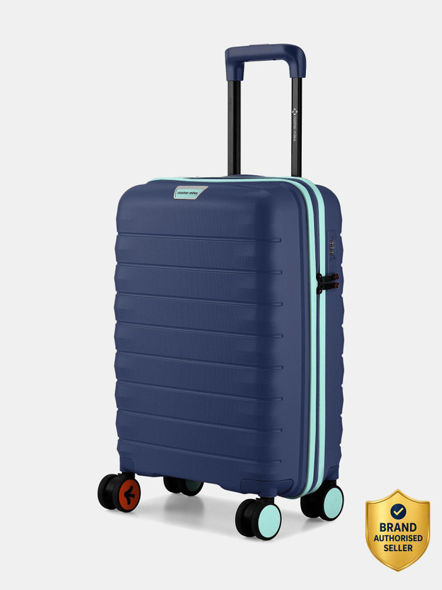 NASHER MILES Salzburg Hard-Sided Polypropylene Cabin Luggage 20inch Trolley Bag for Travel Cabin Suitcase 8 Wheels - 20 inch