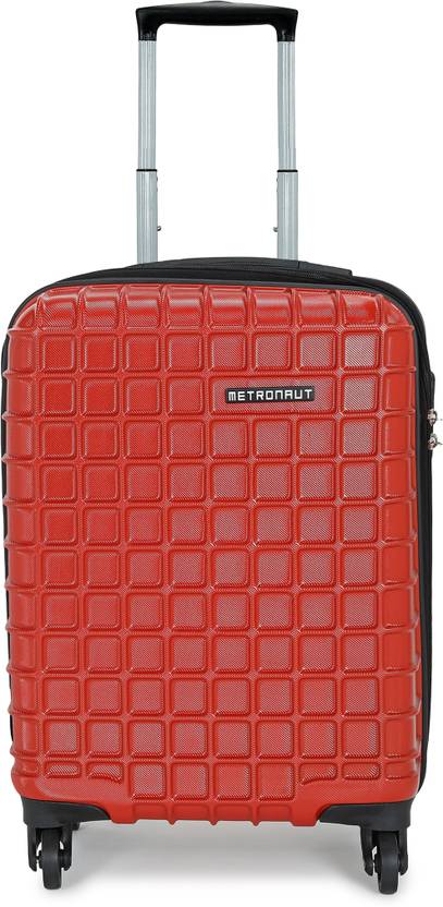 metronaut small cabin suitcase (53 cm) 4 wheels - grid - red