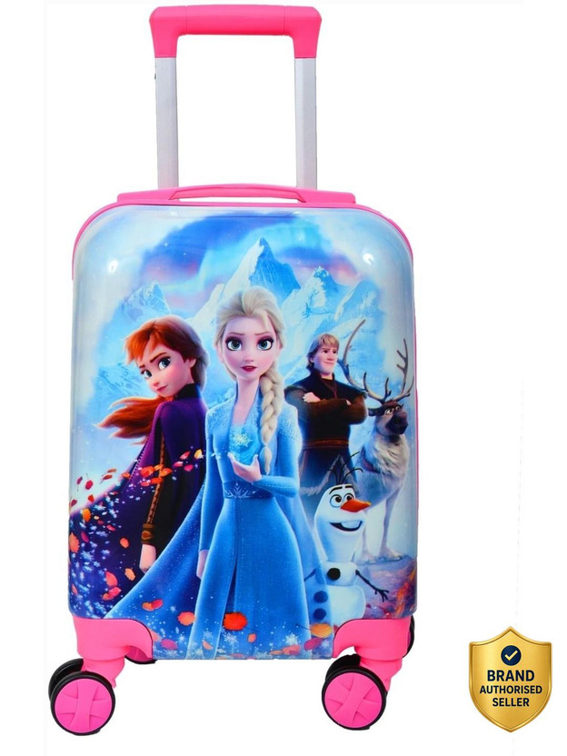 Miss Miss & Chief ABS Hard Shell Cartoon Print Kids Travel Trolley Bag With 360° spinner wheels Cabin Suitcase 4 Wheels - 20 inch - Flipkart Deal