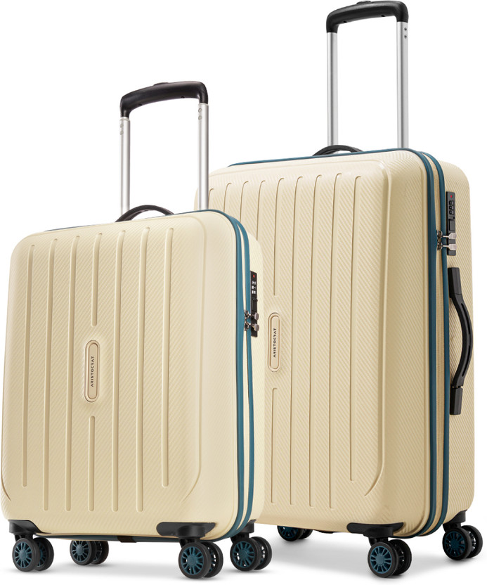 ARISTOCRAT Photon Max Hard Side Luggage | Trolley Bag With Flushed Combination Lock Cabin & Check-in Set 4 Wheels - 26 Inch