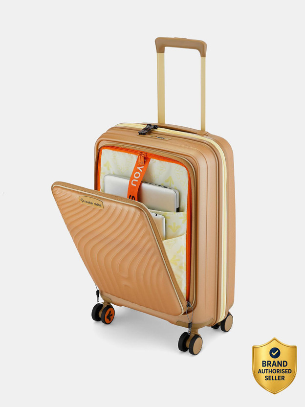 NASHER MILES Capri TSA Lock Hardside Polypropylene Cabin Laptop Compartment Trolley Bag Cabin Suitcase 8 Wheels - 20 inch