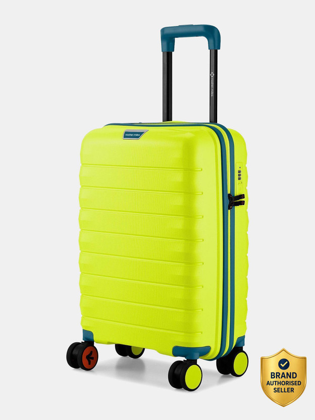 NASHER MILES Salzburg Hard-Sided Polypropylene Cabin Luggage 20inch Trolley Bag for Travel Cabin Suitcase 8 Wheels - 20 inch