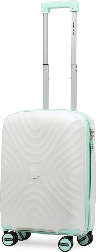Red Red Tape Unisex 40L White Green Polycarbonate Hard Small Cabin-in Trolley Bag (54 cm) Cabin Suitcase 8 Wheels - 20 inch - Flipkart Deal