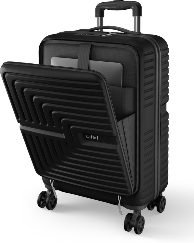SAFARI ECLIPSE NEO FO 55 4W BLACK Cabin Suitcase 8 Wheels - 22 Inches