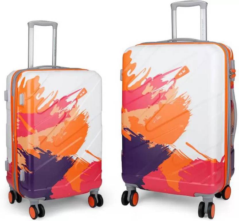 Travelinn ECHOLITE/SWISS ERA Hard Body Luggage Trolley Bag Set of 2 Cabin Suitcase 24 inch