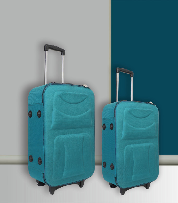 TheVC TheVC High Quality/Imported Luggage/Domestic Warranty/Polyester/Classy Look & Feel Cabin & Check-in Set 2 Wheels - 24 In - Flipkart Deal