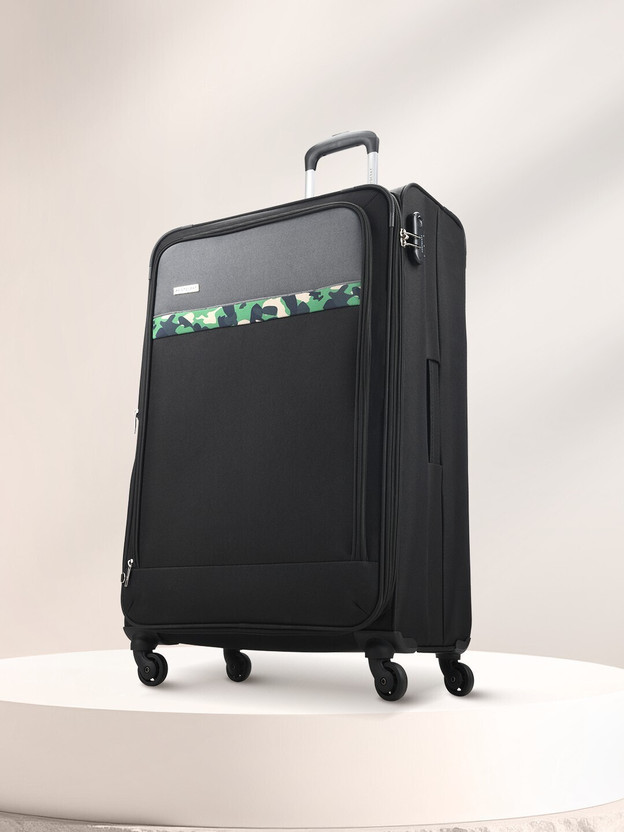 ARISTOCRAT Commander 4W Strolly (E) 79 Black Expandable  Check-in Suitcase 4 Wheels - 31 Inch