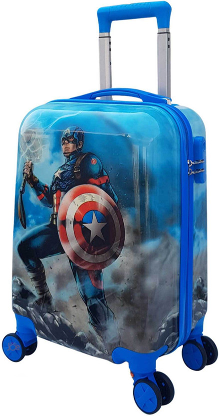 JUNIOR JOE Lightweight Kids Rolling Luggage With Hard Shell Carry On Travel Trolley Bag Cabin Suitcase 4 Wheels - 20 inch