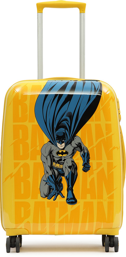 YAYAVAR BATMAN OFFICIAL MERCHANDISE KIDS TROLLEY (5 Years International Warranty) Check-in Suitcase 8 Wheels - 24 inch