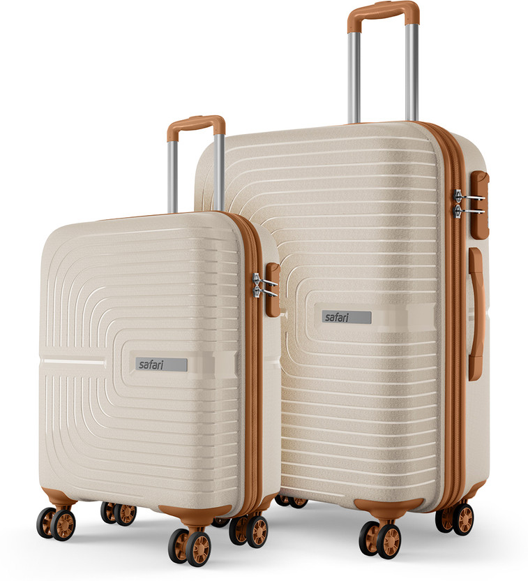 SAFARI Eclipse Neo 55/66 4W Luxury Beige Cabin & Check-in Set 8 Wheels - 26 Inches