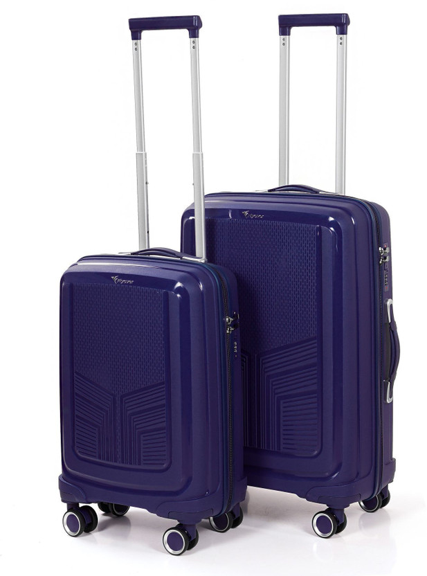 FLYEVER AIRELLON PRO - (Small 55 cm Cabin Size | Medium 66 cm Check-in Size) Cabin & Check-in Set 8 Wheels - 24 inch