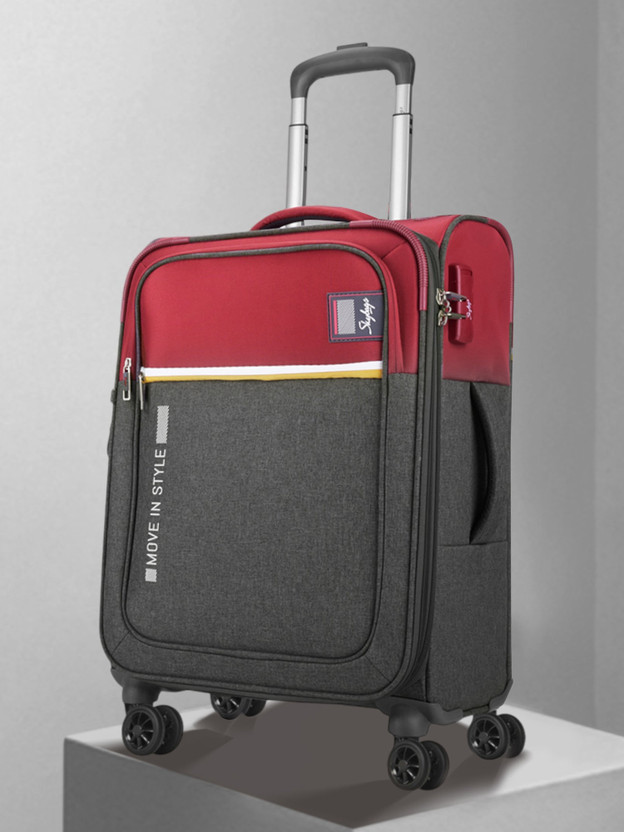SKYBAGS Softsided of 2 (Small 58cm Medium 71cm) Stylish LuggageUnisex Expandable  Cabin & Check-in Set 8 Wheels - 28 Inch