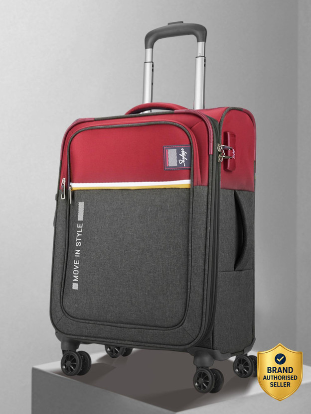 SKYBAGS Softsided of 2 (Small 58cm Medium 71cm) Stylish LuggageUnisex Expandable  Cabin & Check-in Set 8 Wheels - 28 Inch