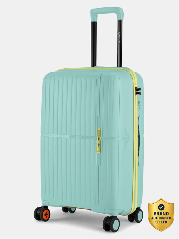 NASHER MILES Sided Check-in Luggage Cool Mint 65cm Trolley Bag Check-in Suitcase 8 Wheels - 24 inch
