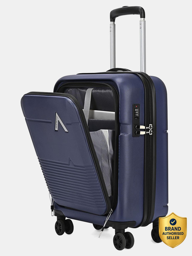 ARISTOCRAT Orbit Hard Side Laptop Compartment Trolley Bag With Combination Lock Cabin Suitcase 8 Wheels - 21 inch