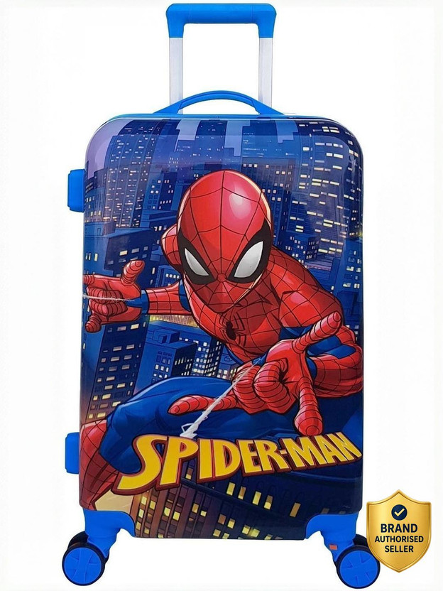 Miss & Chief ABS Hard Shell Cartoon Print Kids Travel Trolley Bag With 360° spinner wheels Check-in Suitcase 8 Wheels - 24 inch