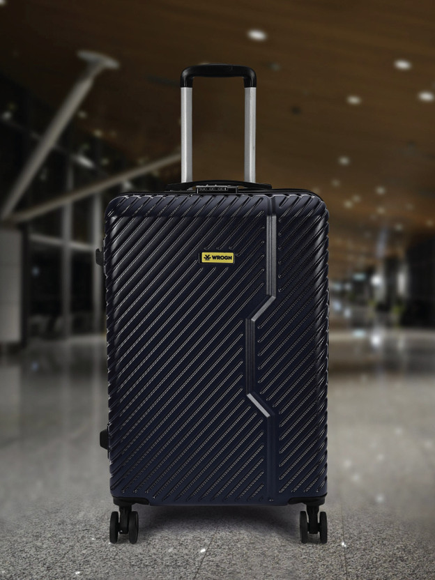 WROGN WROGN Vivid-Light-Weight & Durable Polycarbonate Blue Hard Luggage Check-in Suitcase 8 Wheels - 28 Inch - Flipkart Deal