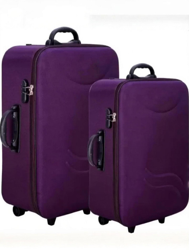 TravelSpy Star-Purple 65 CM & 55 CM Cabin & Check-in Set 3 Wheels - 23 inch