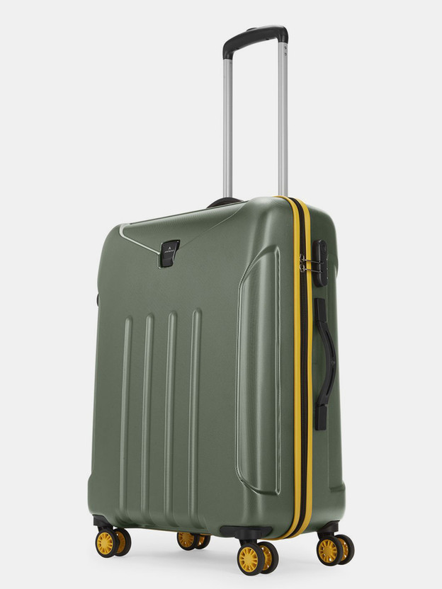 ARISTOCRAT Falcon Pro Polycarbonate | Trolley Bag With Combination Lock Check-in Suitcase 8 Wheels - 26 Inch