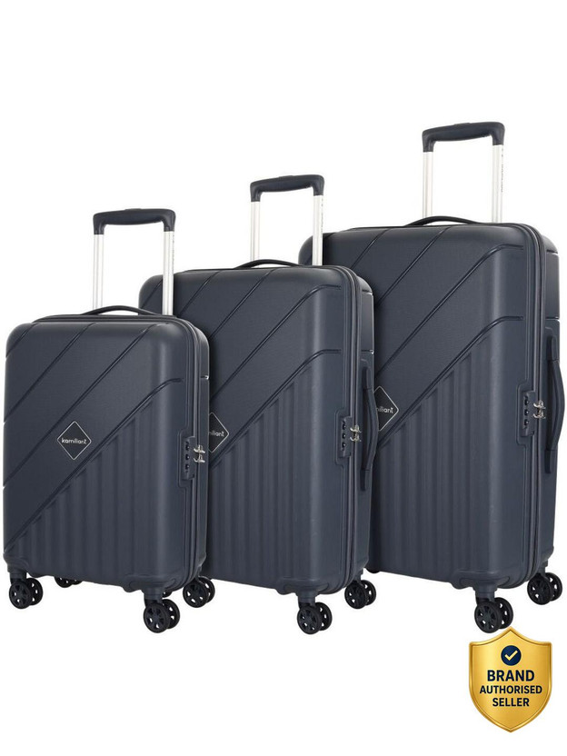 Kamiliant by American Tourister Combination Lock-Endure(Small 55Cm|Medium 68Cm|Large 79Cm) Expandable  Cabin & Check-in Set 8 Wheels - 30 inches